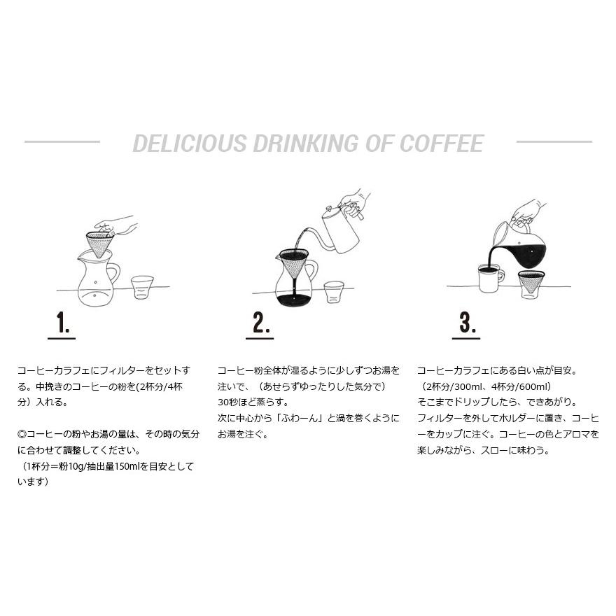 KINTO/キント コーヒーカラフェセット ステンレス 600ml SLOW COFFEE STYLE /ステンレス/コーヒー/ドリッパー/ドリップポット/耐熱ガラス｜shinwashop｜05