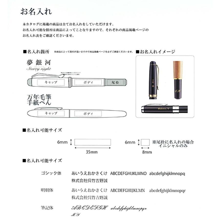 呉竹 くれたけ くれ竹 万年筆 夢銀河 天然木オリーブ コンバータ式 字