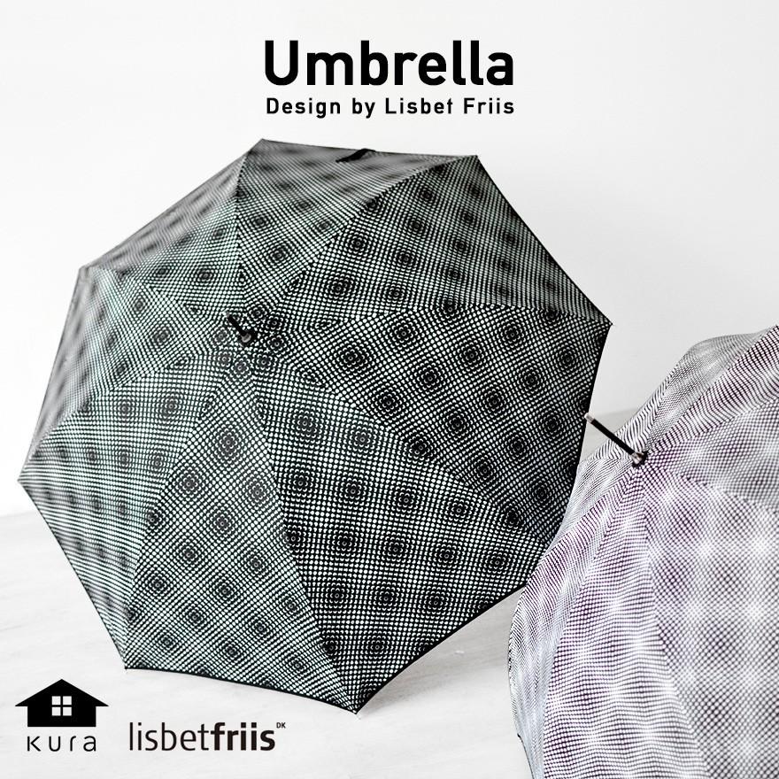 雨傘kura/クーラ Lisbet Friis リズベットフリース ミニドッツミニフラワーパワー /アンブレラ/雨具/北欧/デンマーク/傘/ジャンプ傘  :lisbet-umbrella2:ShinwaShop - 通販 - Yahoo!ショッピング