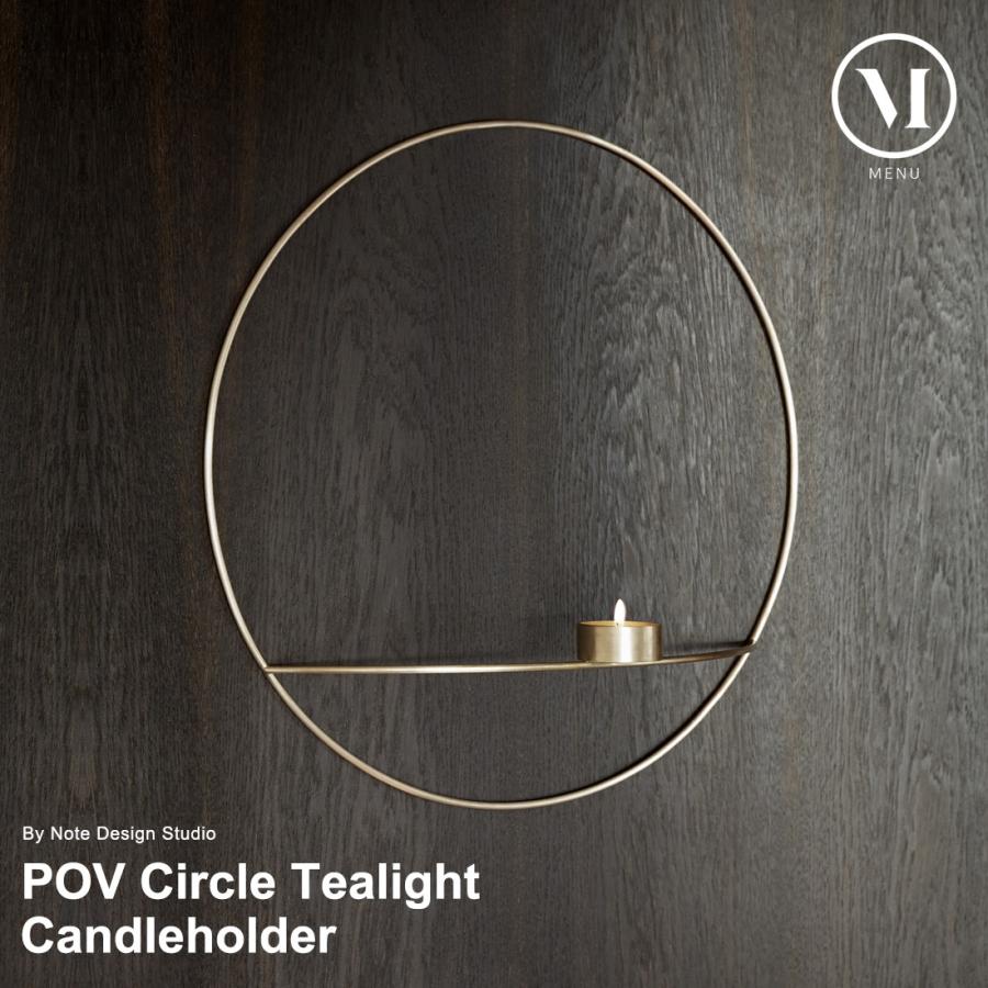 ステアリンキャンドル１つプレゼント Menu メニュー ｐｏｖ サークルティーライトキャンドルホルダー ｓ ブラス シルバー 壁掛け ロウソク Jsonic Ca