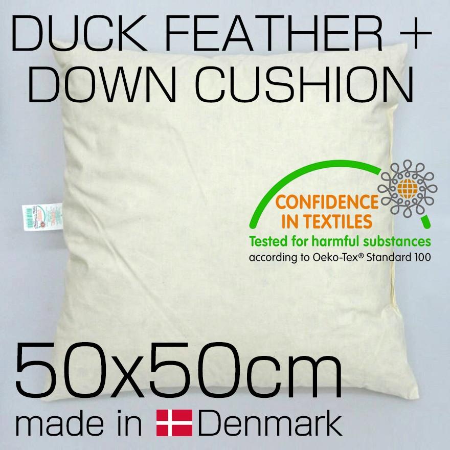 DUCK FEATHER + DOWN NUDE COUTHION 50x50cm 706733 made in Denmark ダック