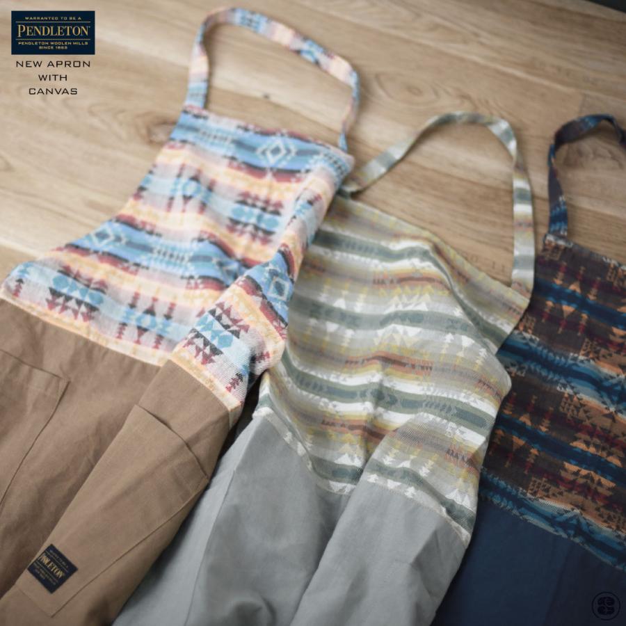 PENDLETON New Apron with Canvas ペンドルトン ニュー・エプロン・ウィズ・キャンバス アウトドア クッキング コットン | 