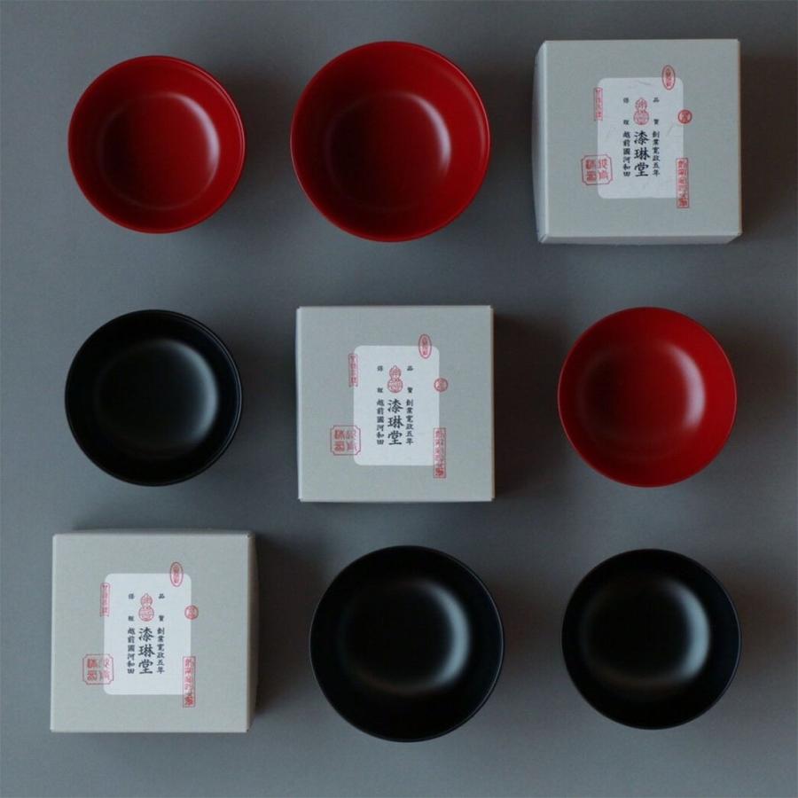 【未使用】越前漆器 越前塗　漆琳堂　清峰作　夫婦椀　漆器 越前漆器 漆琳堂 夫婦椀セット 一乗椀 朝倉椀 4寸 2個セット 飯碗 汁