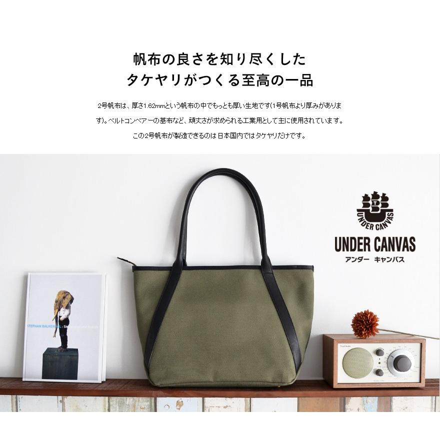 UNDER CANVAS アンダーキャンバス 帆布×栃木レザートートバッグ