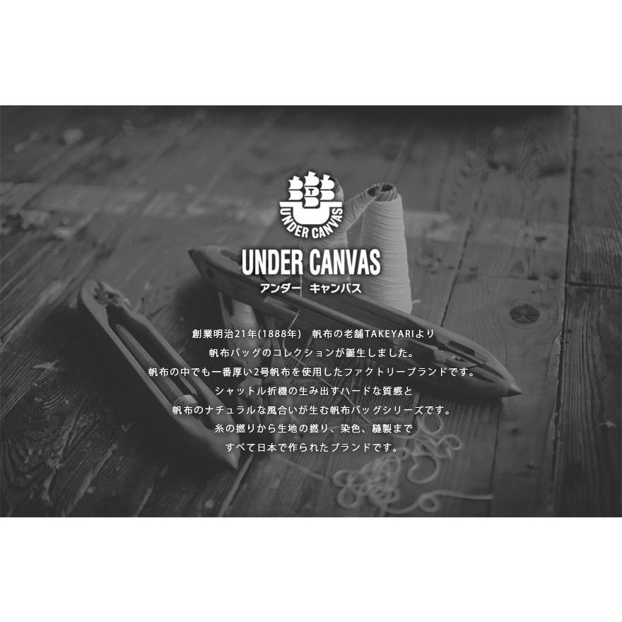 UNDER CANVAS アンダーキャンバス 帆布×栃木レザー2WAY ミニボストン