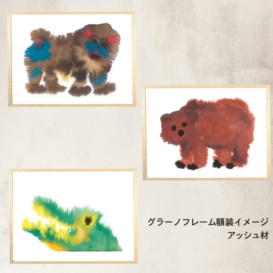 THEWRONGSHOP ロングショップ Rop van Mierlo ロプ・ファン・ミエルロ Bear Mandrill Crocodile ポスター単品 フレームセット |  | 07