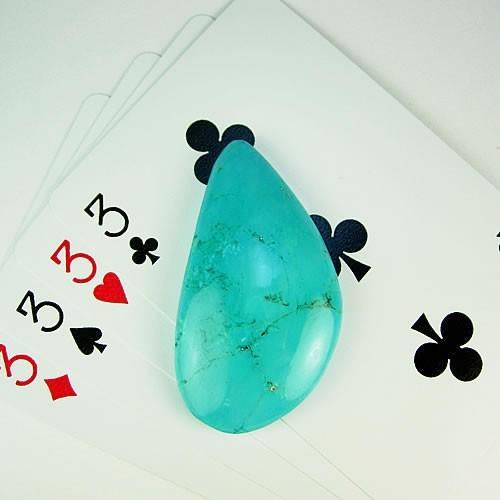 大粒ターコイズ（トルコ石） 83.42ct ジュエリールース ad277
