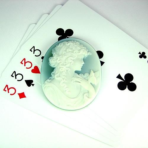 F.W.クライン メノーカメオ 50×40mm ジュエリールース de356