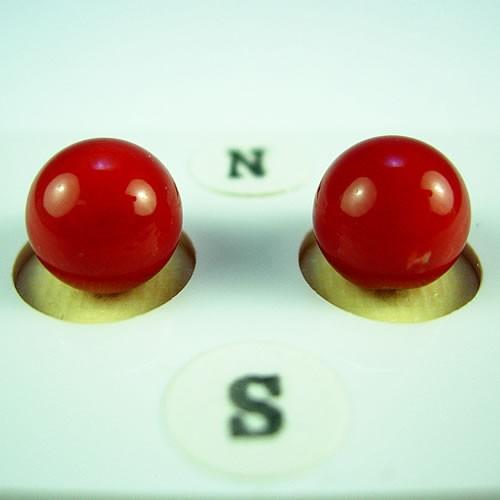 赤珊瑚 血赤珊瑚 8mm丸玉 2ps ジュエリールース df652 : ジュエリー