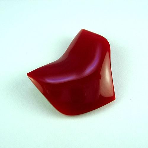 血赤珊瑚 28×26mm 変形カット ジュエリールース dt522 : ジュエリー