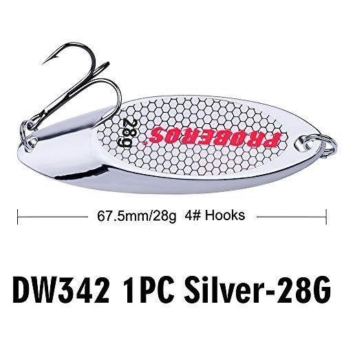 Proberosメタルスプーンルアーbass疑似餌タックル10異なるウェイトスプーンメタル釣りルアーの釣り餌10個入り シルバー ハードルアー Www Gandesigns Url Tw