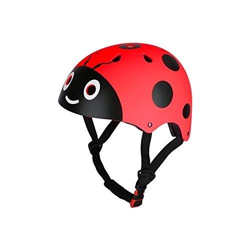 Osize 子供レディバグヘルメットかわいいストリートバイクヘルメット漫画乗馬ヘルメットスケートヘルメット 赤 Www Purrworld Com