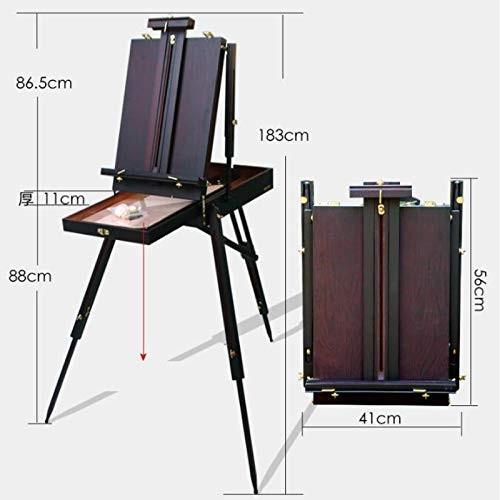 経典ブランド Djyyh Djyyh 折りたたみ式ポータブルイーゼル 色 収納が簡単な独立した引き出しデザイン 色 ウッドカラー ホヌホヌ 3deacb Studio J Co