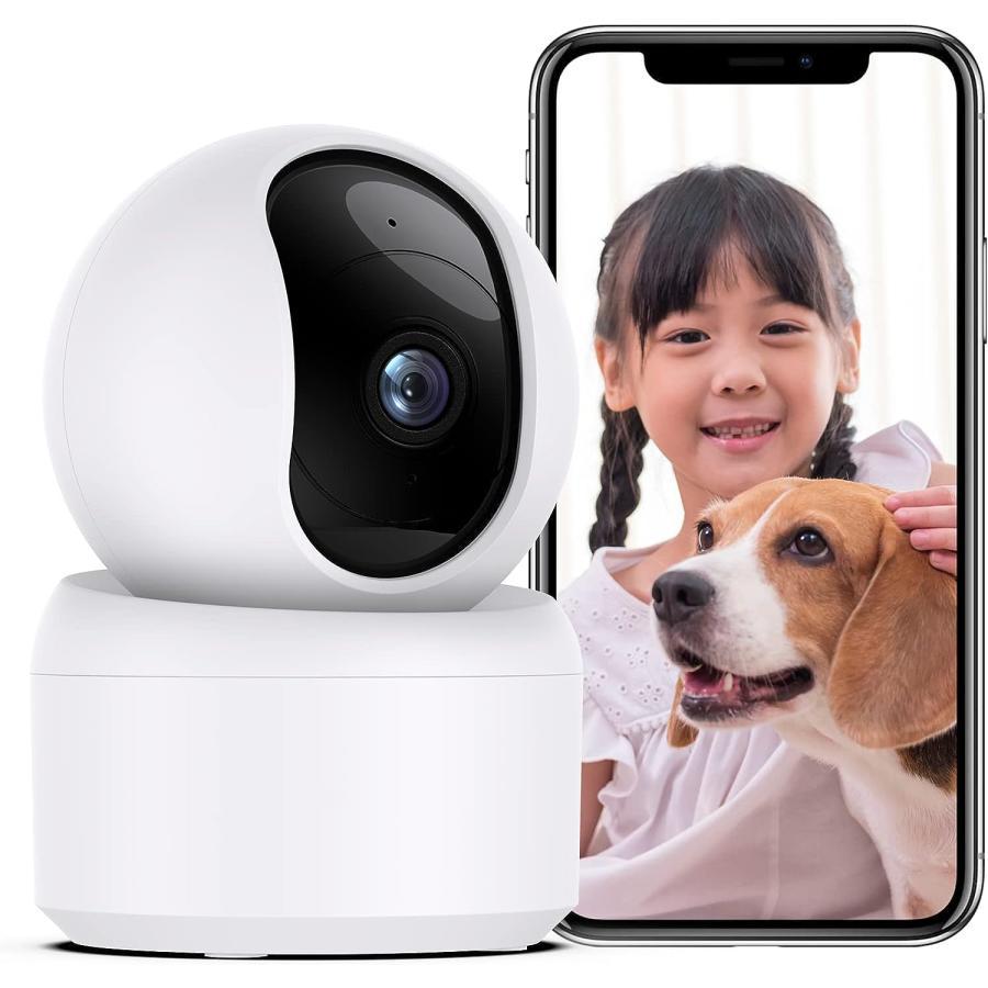 ネットワークカメラ ペットカメラ 見守りカメラ 24時間録画 360度 動体検知