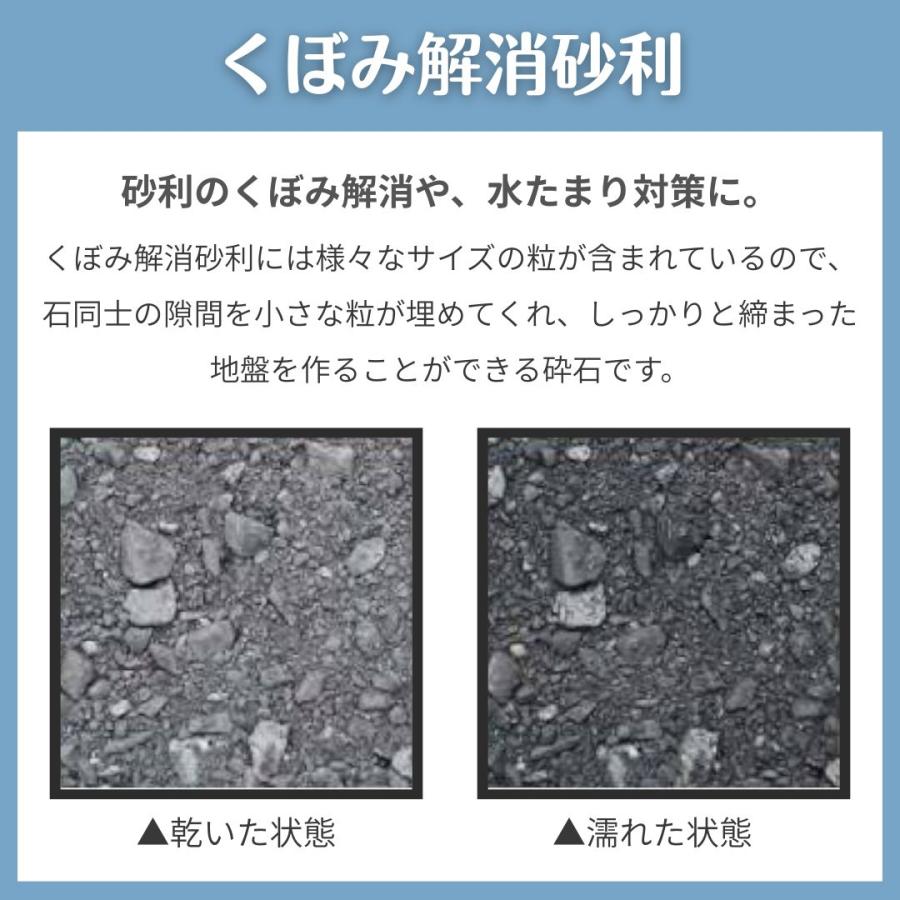 くぼみ解消砂利 15kg 0〜30mm 駐車場 轍補修 砕石 補修材 整地用 砂利