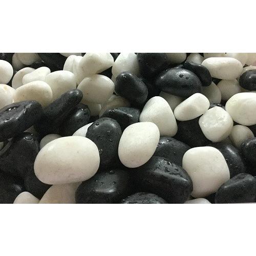 白黒砂利 40kg(白仙20kg+彩光石黒20kg) ミックス玉砂利 : 建築 白黒砂利 40kg(白仙20kg+彩光石黒20kg) ミックス玉砂利 : 建築