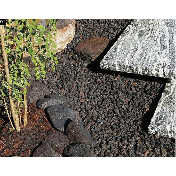化粧砂利 さざれ石 サザレ 黒孔（こっこう）＜火山岩＞ 10kg 10〜40mm