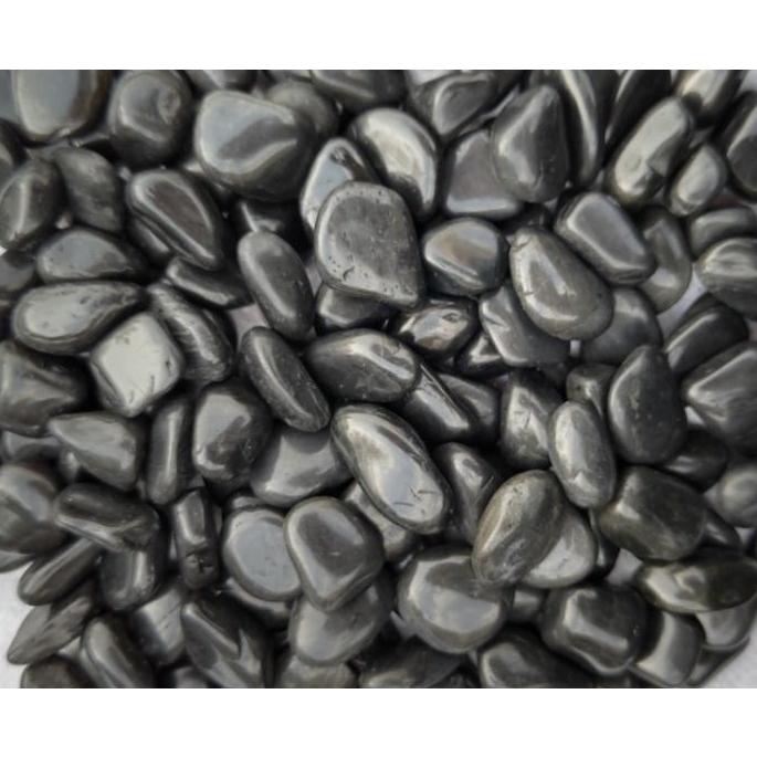 特撰 彩光石S 那智黒風 黒玉砂利 5＆15分 サンプル1kg : 建築金物 SHOP
