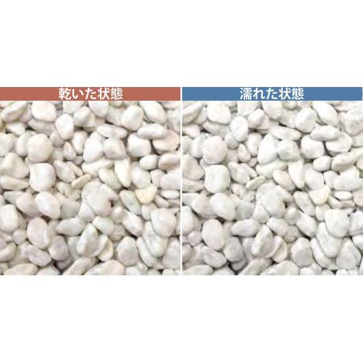 洋風砂利 ナチュラルストーンペブル ホワイト 白玉石 化粧砂利 15