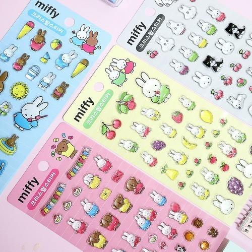 正規品　５０枚　うるちゅる　プチドロップ　まとめ売り　新品未開封　即発送 限定品＊ミッフィー ステッカー うるちゅる クリスタル 3D ドロップ