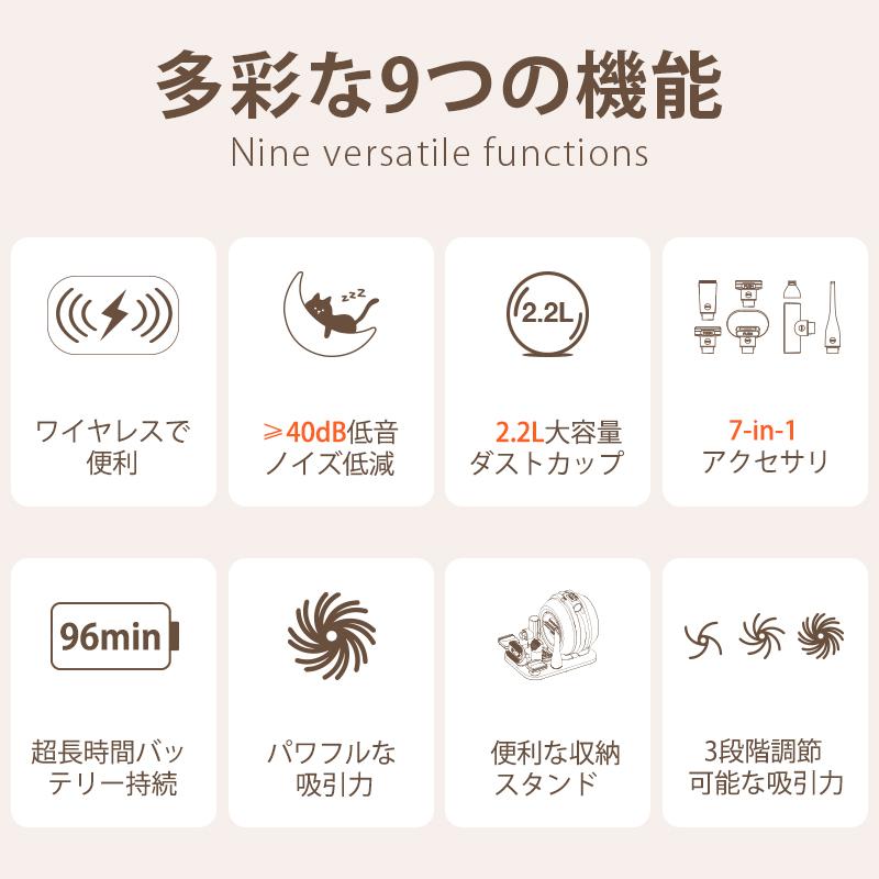 ペット用バリカン【Petaboo正規品】犬用 猫用 掃除機 7in1 ペット