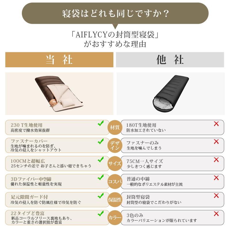 CAMDOOR 寝袋 夏用 冬用 最強 1800~3500g 封筒型 シュラフ ダウン ねぶ