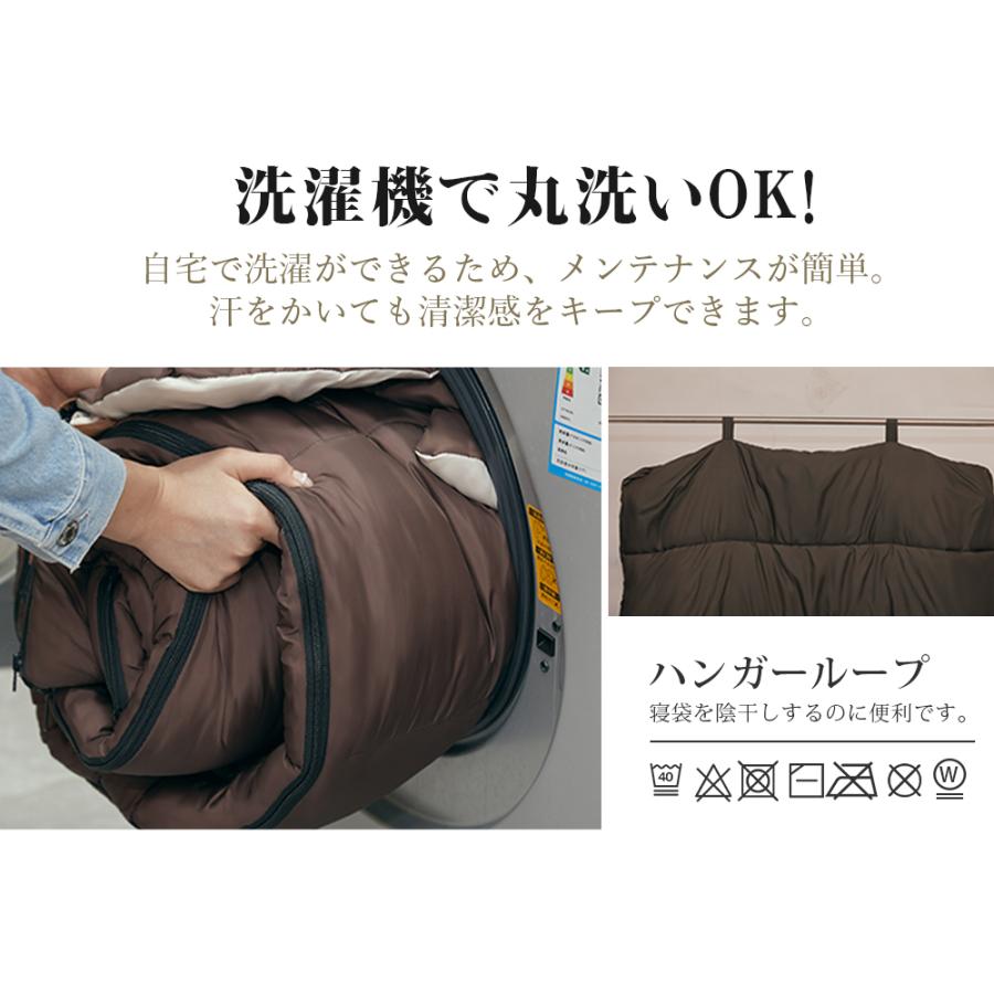 寝袋 冬用 最強【Camdoor】2200g 3000g -16℃ 家族用 上下連結可能