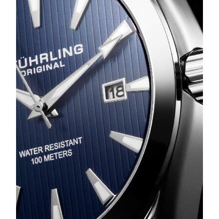 【最安値挑戦中】 Stuhrling Original メンズウォッチ アナログダイヤル 日付機能付き カーフスキンレザーストラップ ステンレススチールブレスレット 3953 メンズコレクション， 【1920930313】(11500円)