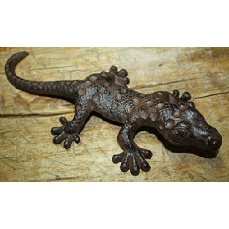 日本直販 MIABE- Cast Iron Supplies for Lizard Garden Statue Gecko Western Rustic Ranch Garden for Home Decor.