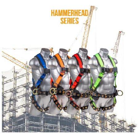 お気にいる Palmer Safety ATERET Full Body 5 point Harness， Padded Back Support， Quick-Connect Buckle， Grommet Legs， Back＆Side D-Rings， OSHA ANSI Industrial Roof