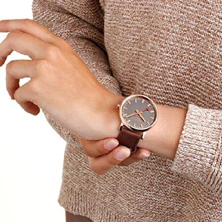 Mondaine Evo2 Rose Gold Watch | St. Steel Polished IP Rose Gold Plated/Grey｜shione-import｜03