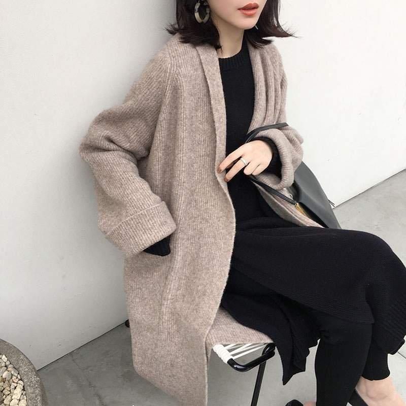 最高の品質 オシャレ 着痩せ アウター 膝下丈 セーター 長袖 無地 秋冬コーディガン 40代 ロングニット ニットコート ロング丈 レディース ニットカーディガン 40代 30代 Ol 通勤 おしゃれ ゆったり ニットコート カーディガン ボレロ