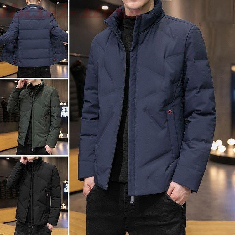 ファッションなデザイン コート メンズ ダウンコート ダウンジャケット 軽量ジャケット 韓国風 スリム ビジネスコート 通勤 カジュアル アウター アウトドア 40代 防寒服 防風 冬服 ダウンコート Color カーキ Hassoncaterers Com