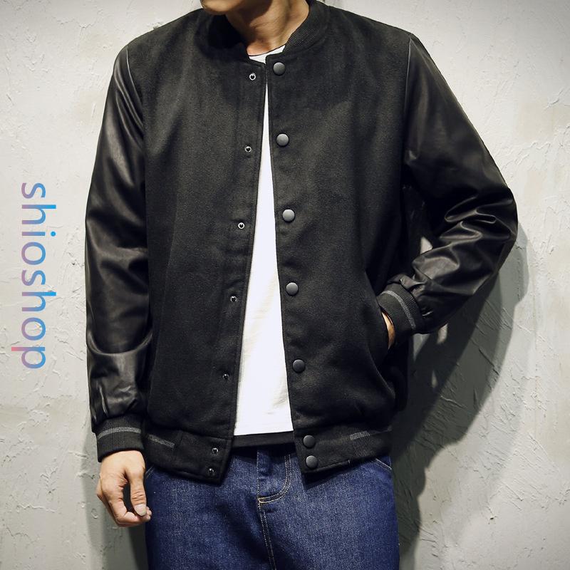 格安 スタジャン メンズ おしゃれ ブランド 無地 柄 黒 スタジア スタジャン メンズ おしゃれ ブランド 無地 柄 黒 スタジアムジャンパー ジャケット ライトアウター トップス 大きいサイズ 春 秋 冬 17amj105 40代 50代 ジャケット Headshotsbar Com