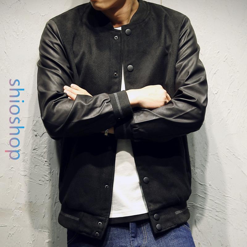 スタジャン メンズ おしゃれ ブランド 無地 柄 黒 スタジアムジャンパー ジャケット ライトアウター トップス 大きいサイズ 春 秋 冬 17amj105 40代 50代 Mahalo シオショップ 通販 Yahoo ショッピング