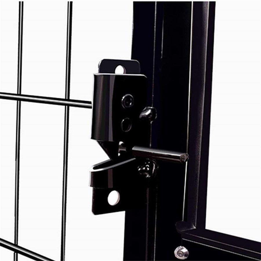 ブランド ペットケージ 鉄製 犬檻 犬小屋 ケージ 折りたたみ式 ペットサークル ドッグケージ ペットフェンス 大型 中型犬用 ペット用品 ダブルドア キャスター付き 【1624552900】(9726円)