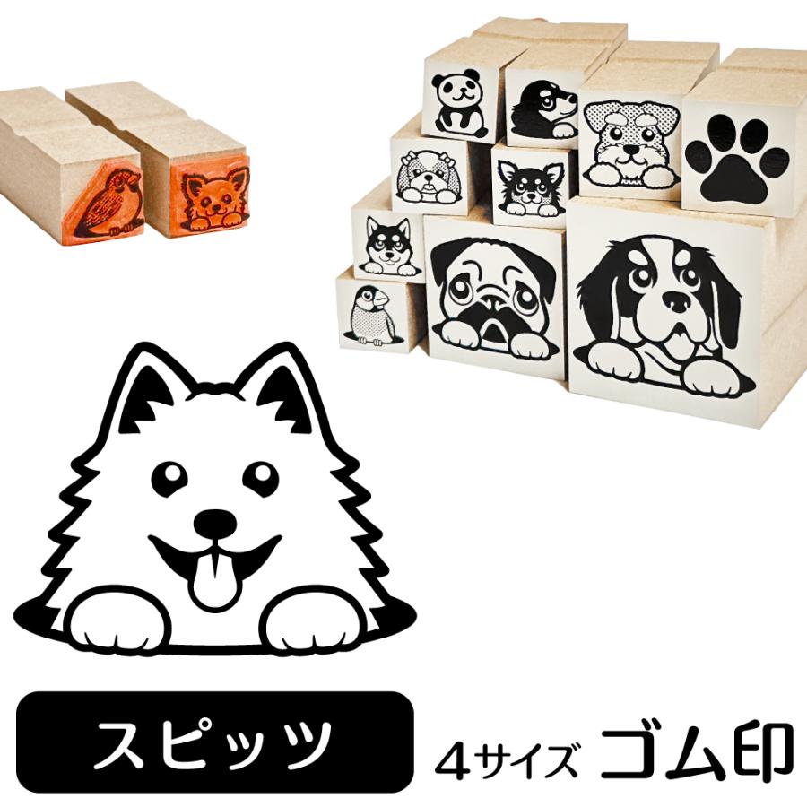 スピッツ イラスト ゴム印 角印 ハンコ スタンプ 16mm 雑貨 グッズ Ga 42 動物イラストはんこ しっぽと生活 通販 Yahoo ショッピング