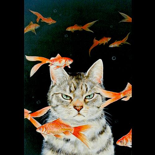 ポストカード 「金魚と猫」【同梱A】 : ShippoTV通販部 - 通販 - Yahoo