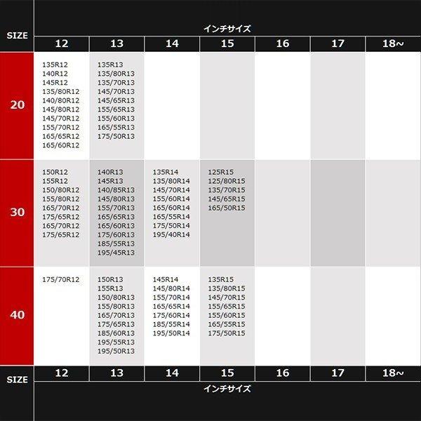 タイヤチェーン スノーチェーン 12mm 金属 亀甲型 20サイズ 145R12 145/80R12 145/70R12 155/65R13｜shippuu-yell｜03