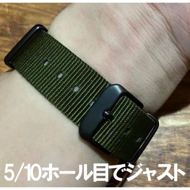 NATOベルト ショートサイズ 14mm 16mm 18mm 20mm 22mm 24mm ブラック