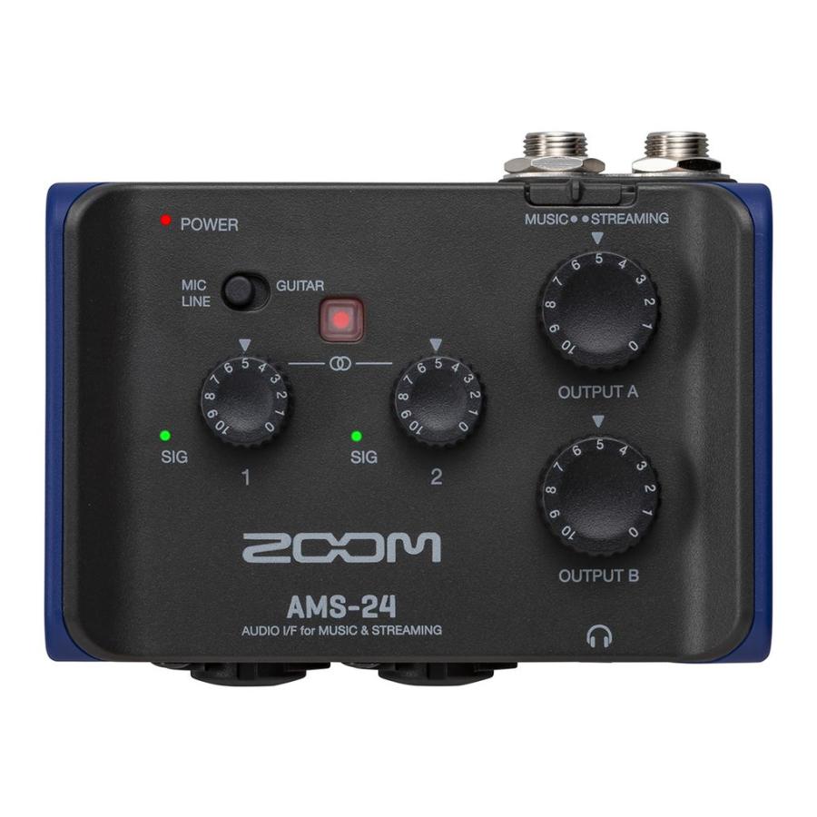 ZOOM ズーム オーディオインターフェイス 最高24ビット ズーム（zoom） オーディオインターフェース ZOOM AMS-24 : シライ