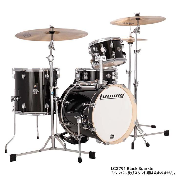 ラディック BREAKBEATS (ブレイクビーツ) ドラムシェル 4ピースセット Ludwig LC2791 Black Sparkle【送料無料(一部地域除く)】｜shiraimusic｜02