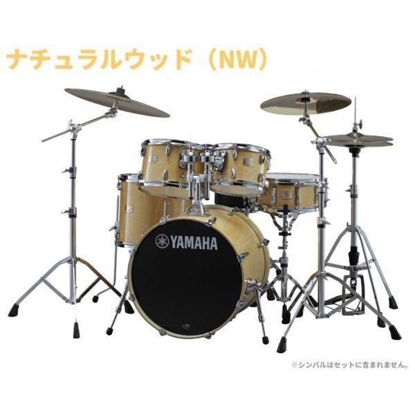 ステージカスタムバーチ 20"バスドラム (スタンダードセット) +  A Zildjian Medium シンバルセット 【音楽教育】 SBP0F5AZM YAMAHA□□