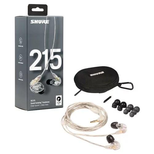 SHURE（シュア） プロフェッショナル高遮音性イヤホン (クリア) SE215