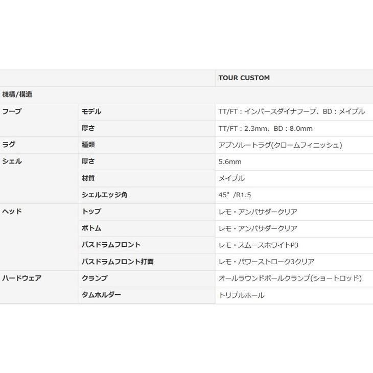 YAMAHA（ヤマハ） ツアーカスタム 20インチバスドラム シェル
