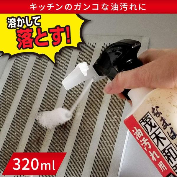 スプレー キッチン汚れ 油汚れ落とし レック 茂木和哉 油汚れ用 なまはげ C00250／320mL 送料無料｜shiraishiyakuhin｜06