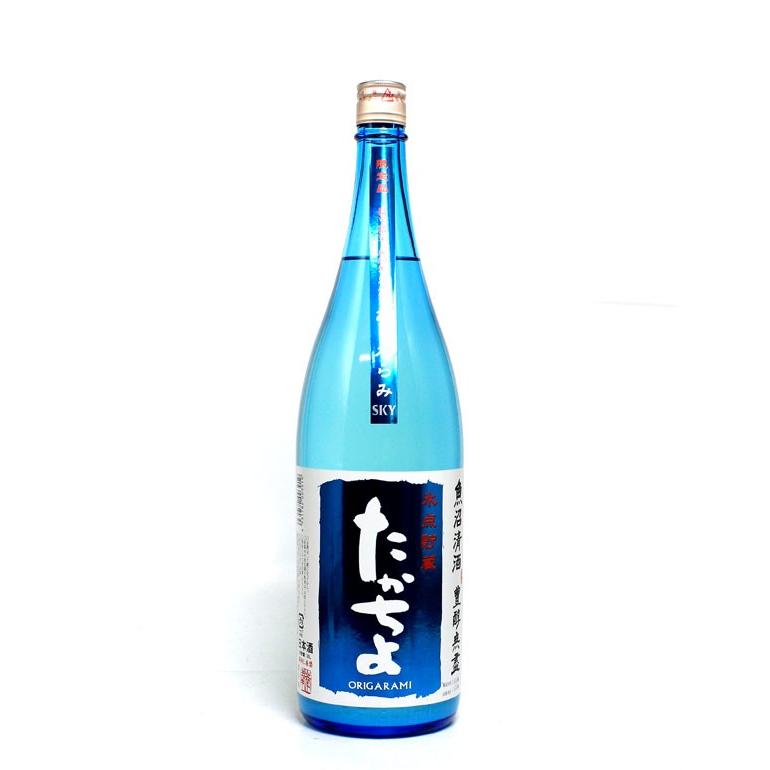 日本酒 豊醇無蓋 たかちよ SKY おりがらみ 氷点貯蔵 扁平精米 無調整 生原酒 1800ml − 高千代酒造｜shiraiya-sake