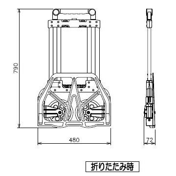 TRUSCO 折りたたみキャリーカート 100kgタイプ TAC