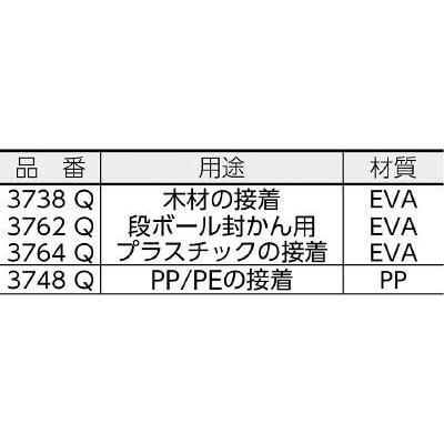 ３Ｍ　Ｓｃｏｔｃｈ−Ｗｅｌｄ　ホットメルト接着剤　3738　３７３８　Q　５ｋｇ　Ｑ