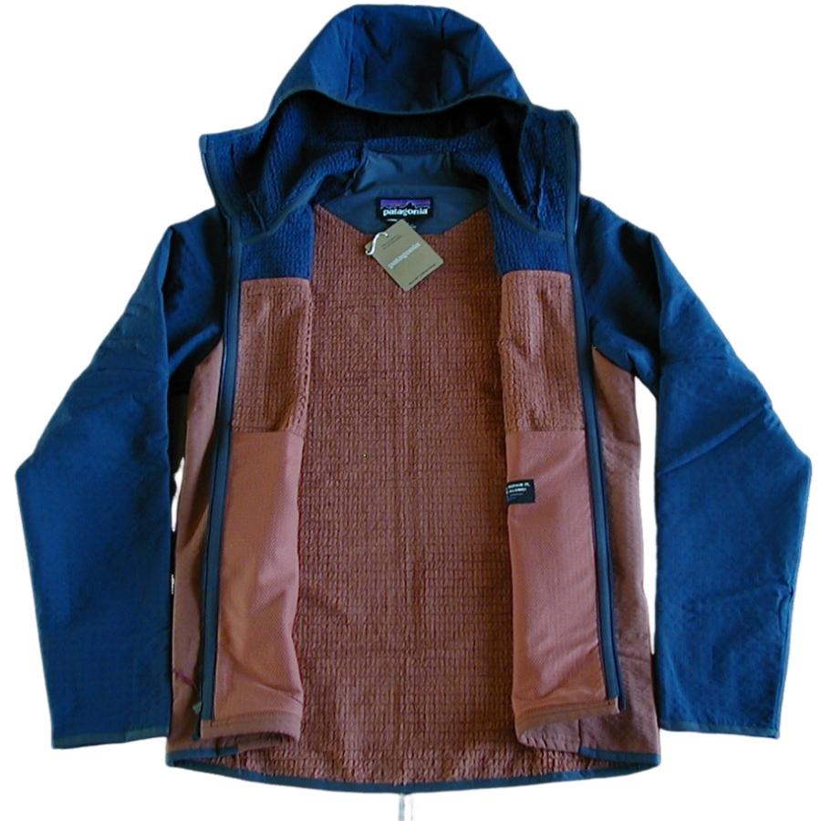 ■未使用■【新品S】パタゴニア M’s R2テックフェイス・フーディ ■ Patagonia New Navy w/Burl Red (NYBL)■｜shiretoko｜04